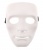 картинка Карнавальная маска пластик "Лицо", цвет белый от магазина Смехторг