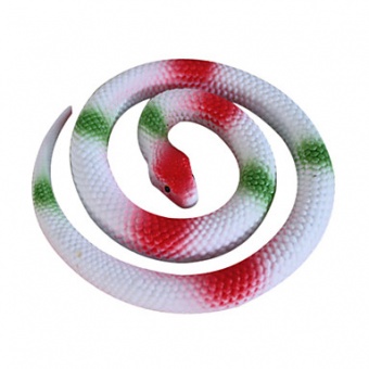 картинка Змея резиновая 100 см, (6 цветов в ассортименте) от магазина Смехторг