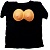 картинка Футболка с женской грудью, Чёрная от магазина Смехторг